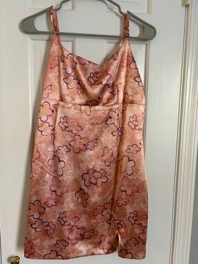 wild fable peach satin cami dress